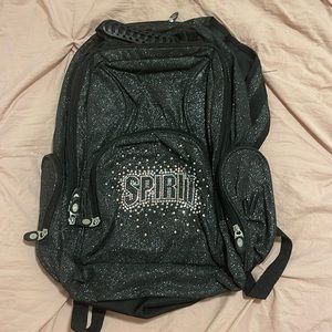 Spirit of Texas Varsity Black Sparkly Backpack